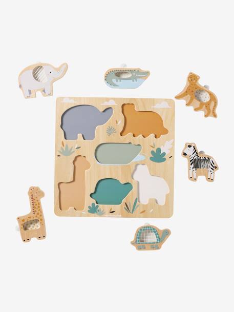 Puzzle Tanzanie 2 en 1 en bois FSC® vert - vertbaudet enfant 