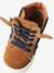 High-Top Leather Shoes for Boys brown+navy blue - vertbaudet enfant 