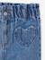 Jean fille paperbag poches coeur bleu moyen+denim brut+denim gris - vertbaudet enfant 