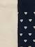 Lot de 2 paires de collants bébé fille motifs coeurs marine - vertbaudet enfant 
