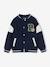 Blouson teddy à capuche amovible garçon marine - vertbaudet enfant 