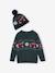Christmas Gift Box Jacquard Knit Jumper & Matching Beanie  with Pompom for Boys fir green - vertbaudet enfant 