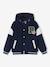 Blouson teddy à capuche amovible garçon marine - vertbaudet enfant 