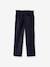 CYRILLUS wide-leg velvet pants for girls navy blue - vertbaudet enfant 