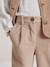 Pantalon large beige+framboise+marine - vertbaudet enfant 