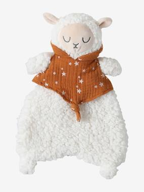 Jouet-Doudou mouton bi-matière avec mallette