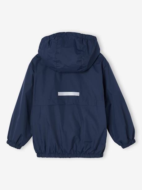 Coupe-vent mixte avec poche de rangement bleu nuit - vertbaudet enfant 