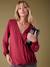 Tee-shirt grossesse effet blouse croisé devant bordeaux - vertbaudet enfant 