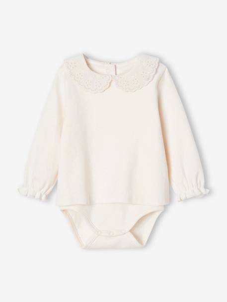 Lot 2 bodies tee-shirt bébé en coton bio rose - vertbaudet enfant 