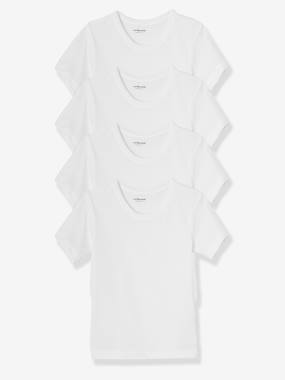 Garçon-Lot de 4 T-shirts maillot de corps BASICS