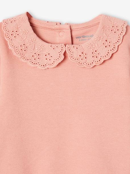 Pack of 2 Bodysuit Tops in Organic Cotton for Babies rose - vertbaudet enfant 