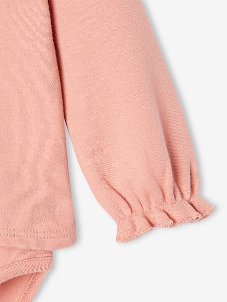 Pack of 2 Bodysuit Tops in Organic Cotton for Babies rose - vertbaudet enfant 
