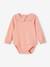 Pack of 2 Bodysuit Tops in Organic Cotton for Babies rose - vertbaudet enfant 