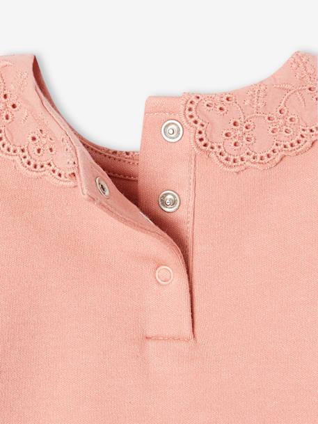 Pack of 2 Bodysuit Tops in Organic Cotton for Babies rose - vertbaudet enfant 