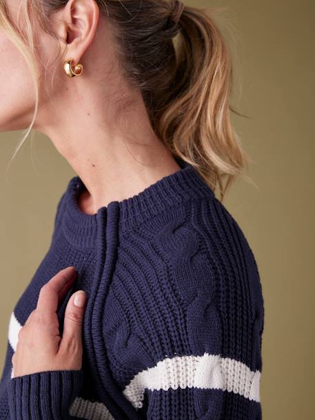 Pull grossesse style marinière marine - vertbaudet enfant 