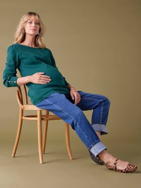 Pull maille fine détails boutons dorés - vertbaudet enfant -Pull maille fine détails boutons dorés