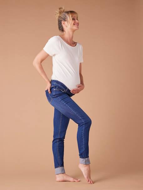 Jean de grossesse skinny bleu foncé+denim black - vertbaudet enfant 