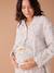 Pyjama grossesse 2 pièces en gaze de coton écru+rayé bleu - vertbaudet enfant 