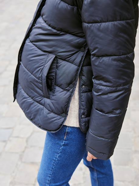 Light Padded Jacket, Adaptive for Maternity & Babywearing by ENVIE DE FRAISE black - vertbaudet enfant 