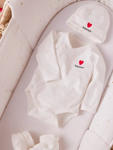 Kit maternité maman et bébé rayé gris - vertbaudet enfant 