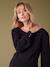 Fine Knit Jumper with Golden Button Details, by ENVIE DE FRAISE black+fir green - vertbaudet enfant 