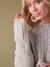 Robe de grossesse en tricot beige+gris perle - vertbaudet enfant 