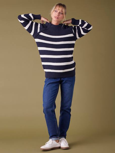 Pull grossesse style marinière marine - vertbaudet enfant 