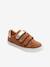 Baskets enfant fille en cuir à scratchs marine+marron+noir - vertbaudet enfant 