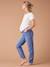 Jean de grossesse mom slim fit bandeau détachable bleu foncé+stone - vertbaudet enfant 