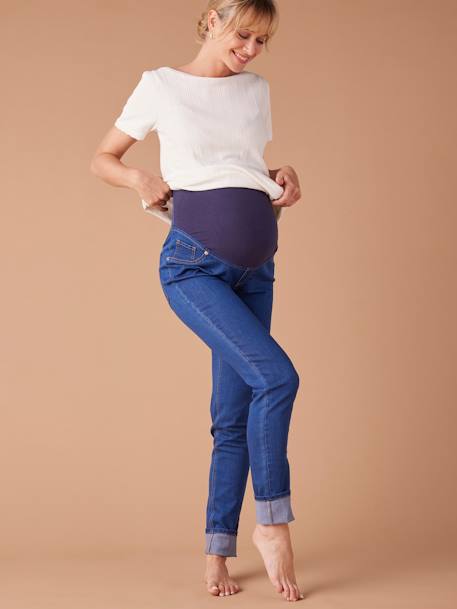 Tregging de grossesse en denim bleu foncé+denim black - vertbaudet enfant 