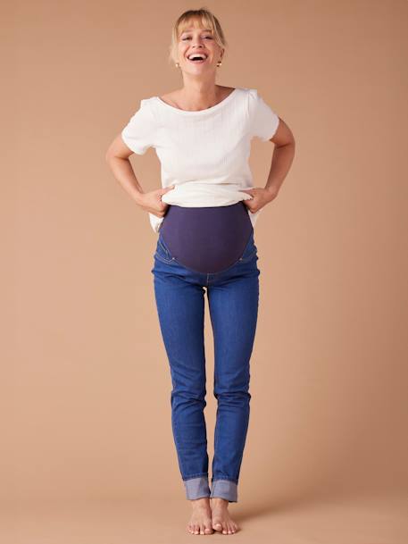 Tregging de grossesse en denim bleu foncé+denim black - vertbaudet enfant 