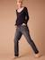 Slim Leg Jeans for Maternity, ENVIE DE FRAISE bleached denim+brut denim+denim grey - vertbaudet enfant 