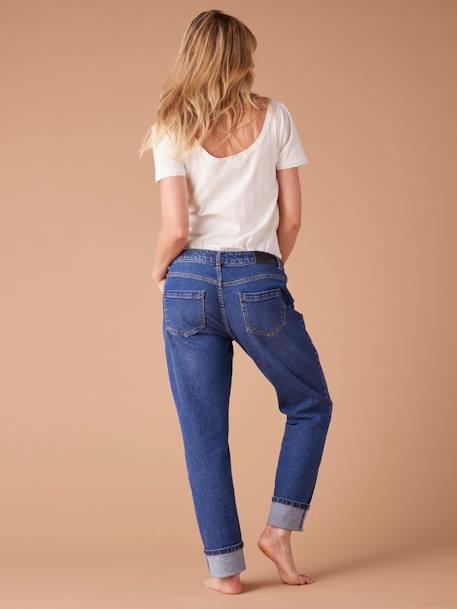 Slim Leg Jeans for Maternity, ENVIE DE FRAISE bleached denim+brut denim+denim grey - vertbaudet enfant 