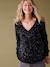 Blouse de noël à sequins grossesse noir - vertbaudet enfant 