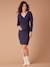 Robe à fleurs de grossesse marine+vert sapin - vertbaudet enfant 