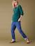 Fine Knit Jumper with Golden Button Details, by ENVIE DE FRAISE black+fir green - vertbaudet enfant 
