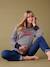 Mummy Crush Sweatshirt-Like Top for Maternity, ENVIE DE FRAISE navy blue - vertbaudet enfant 