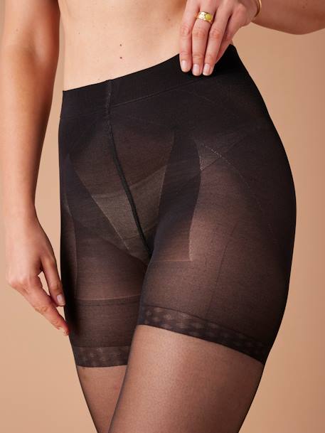 Semi-Opaque Shaping Tights, by ENVIE DE FRAISE black - vertbaudet enfant 