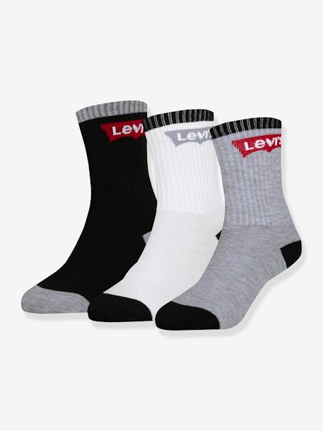 Lot de 3 paires de chaussettes Batwing regular Cut LEVI'S noir+rose - vertbaudet enfant 
