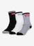 Lot de 3 paires de chaussettes Batwing regular Cut LEVI'S noir+rose - vertbaudet enfant 