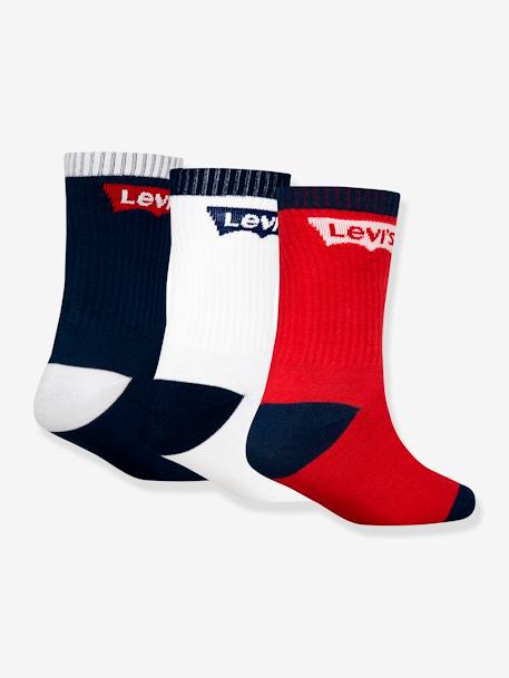 Lot de 3 paires de chaussettes Batwing regular Cut LEVI'S marine+noir+rose - vertbaudet enfant 