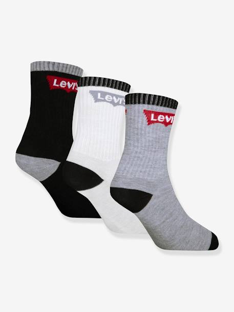 Lot de 3 paires de chaussettes Batwing regular Cut LEVI'S noir+rose - vertbaudet enfant 
