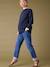 Pull long détails dentelle amovibles grossesse marine - vertbaudet enfant 