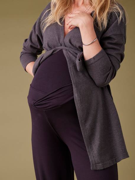 Wide Leg Yoga Style Trousers with Draped Effect on the Front, by ENVIE DE FRAISE black - vertbaudet enfant 