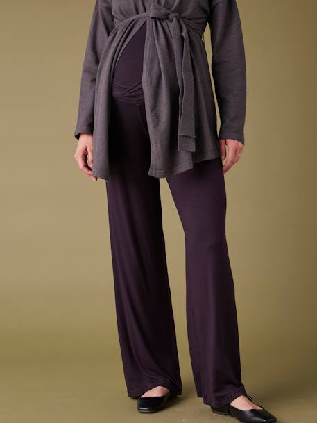 Wide Leg Yoga Style Trousers with Draped Effect on the Front, by ENVIE DE FRAISE black - vertbaudet enfant 