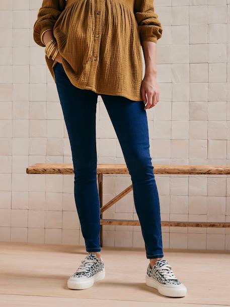 Skinny maternity jeans black+brut denim+stone - vertbaudet enfant 