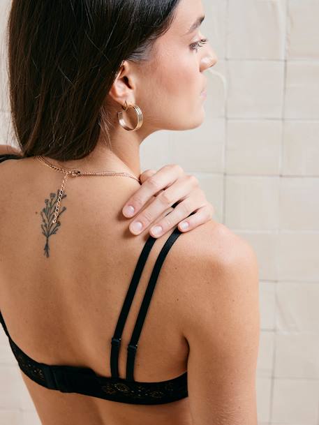 Soutien-gorge grossesse en dentelle noir - vertbaudet enfant 