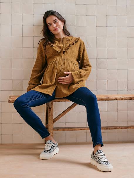 Skinny maternity jeans black+brut denim+stone - vertbaudet enfant 