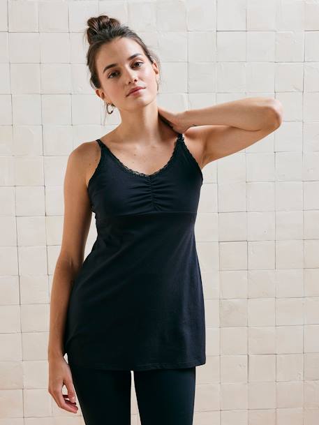 Maternity & Nursing Special 3-Piece Set: Tops + Cami black - vertbaudet enfant 