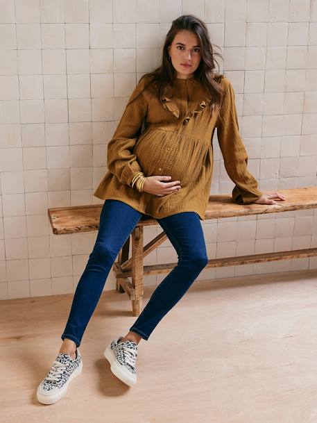 Skinny maternity jeans black+brut denim+stone - vertbaudet enfant 
